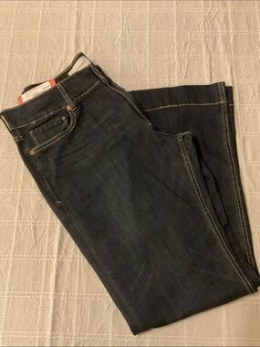 Dear John Jaxtyn Boot Cut Women’s Dark Indigo Wide Leg Jeans